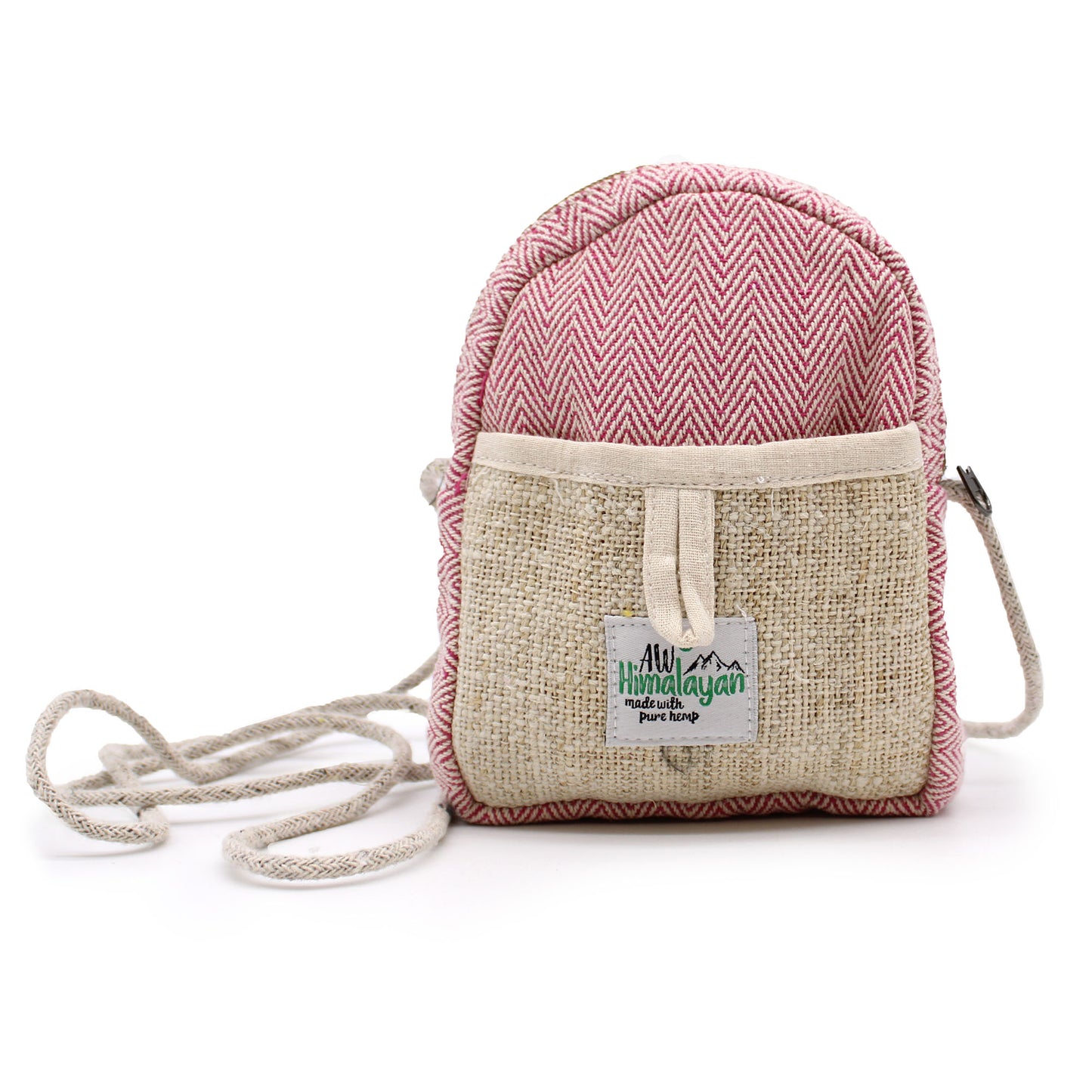 Mobile Hemp Bag with String Handle (Random Colours)
