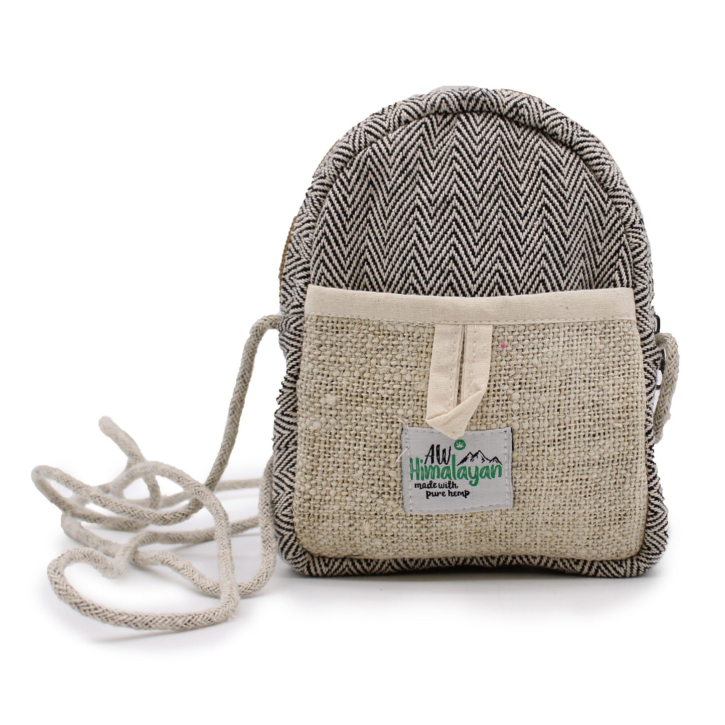 Mobile Hemp Bag with String Handle (Random Colours)