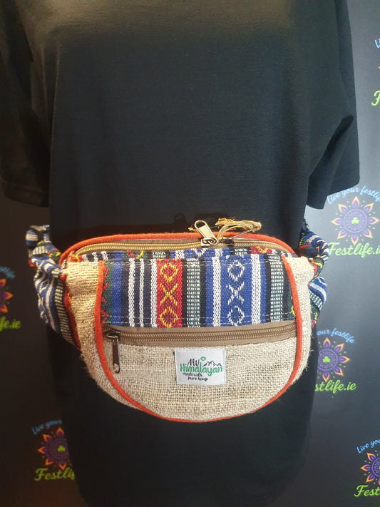 Hemp & Cotton Bum Bag – Mixed Boho Designs