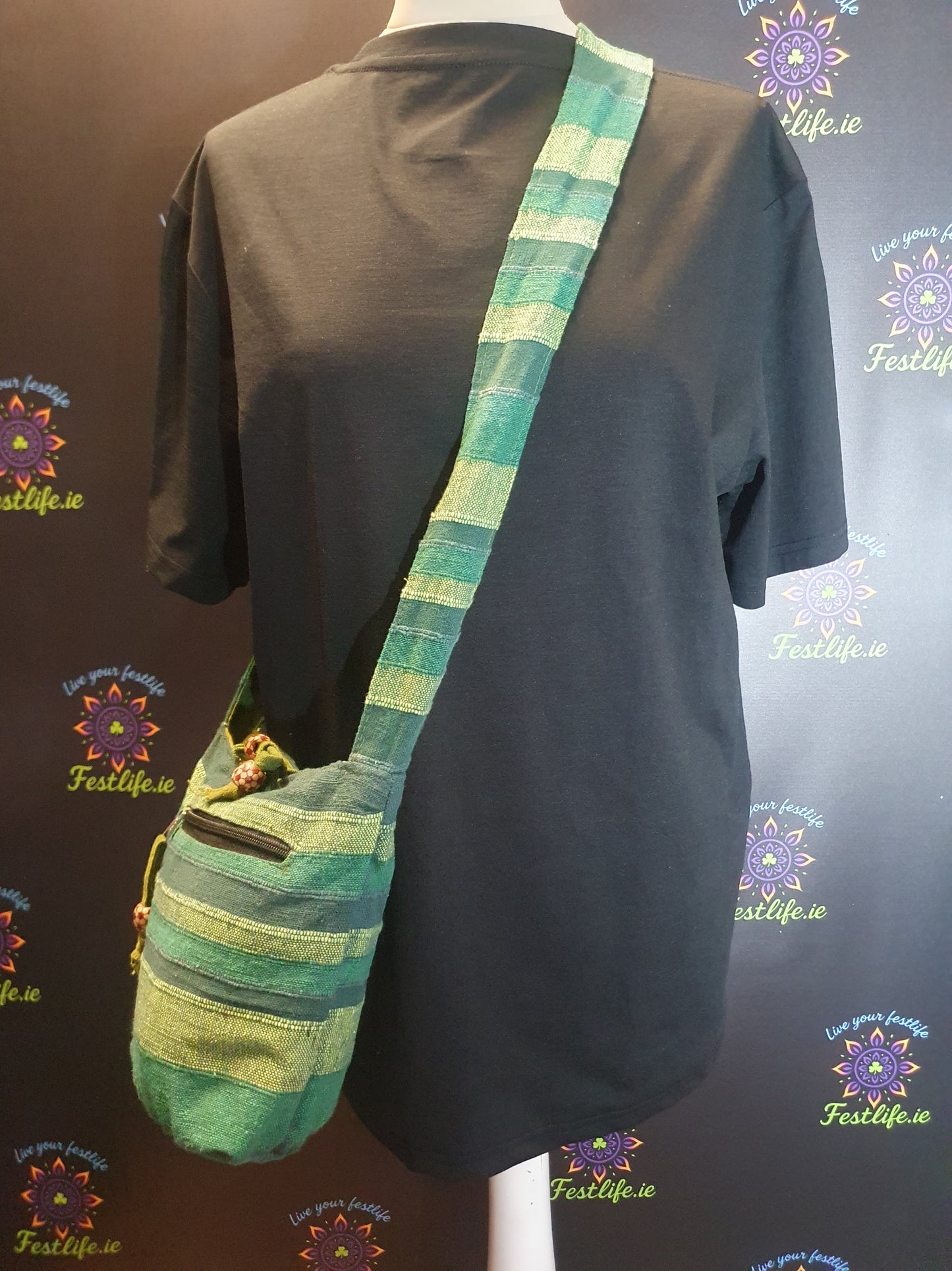 Forest Green Nepal Sling Bag