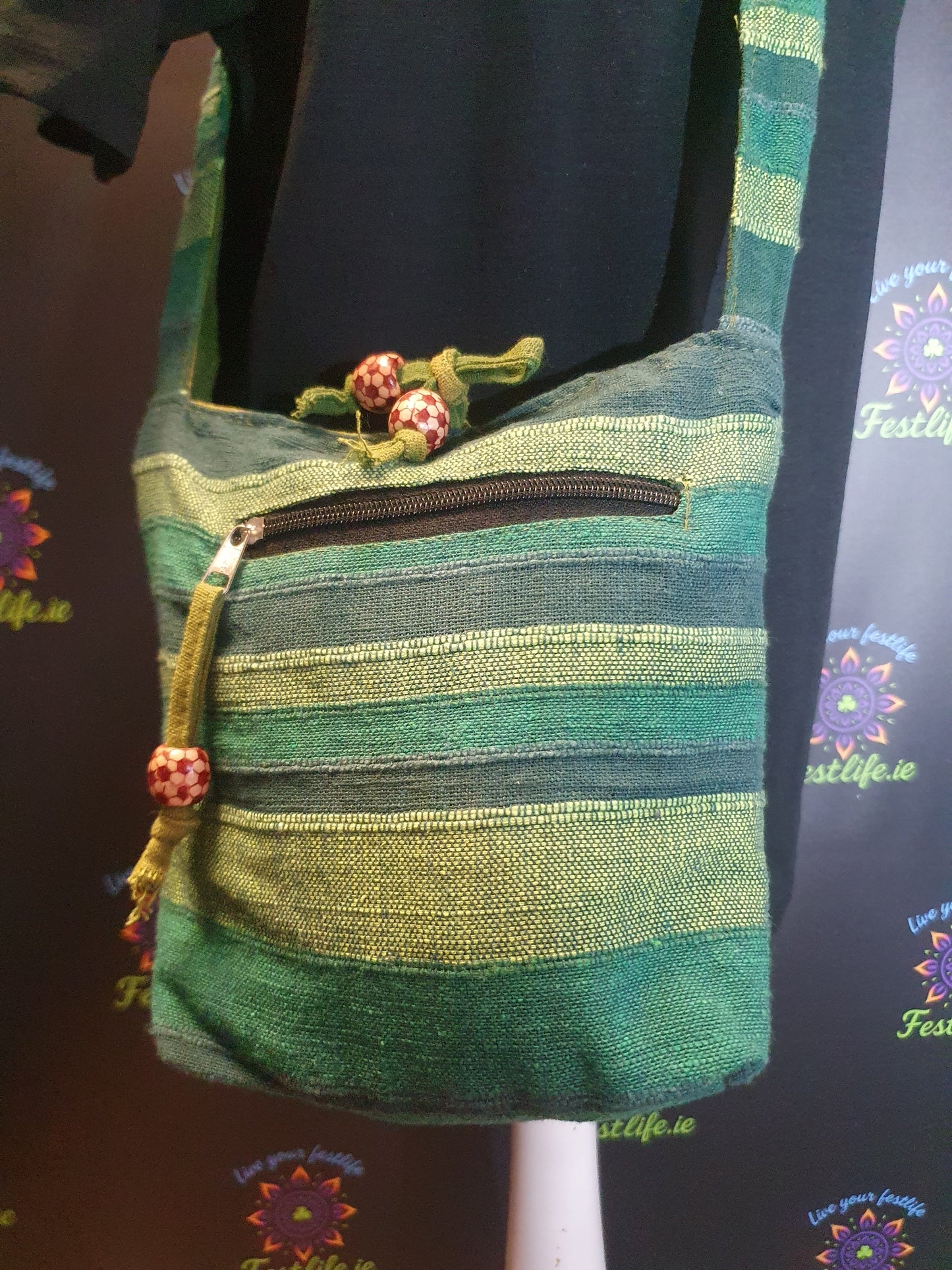 Forest Green Nepal Sling Bag