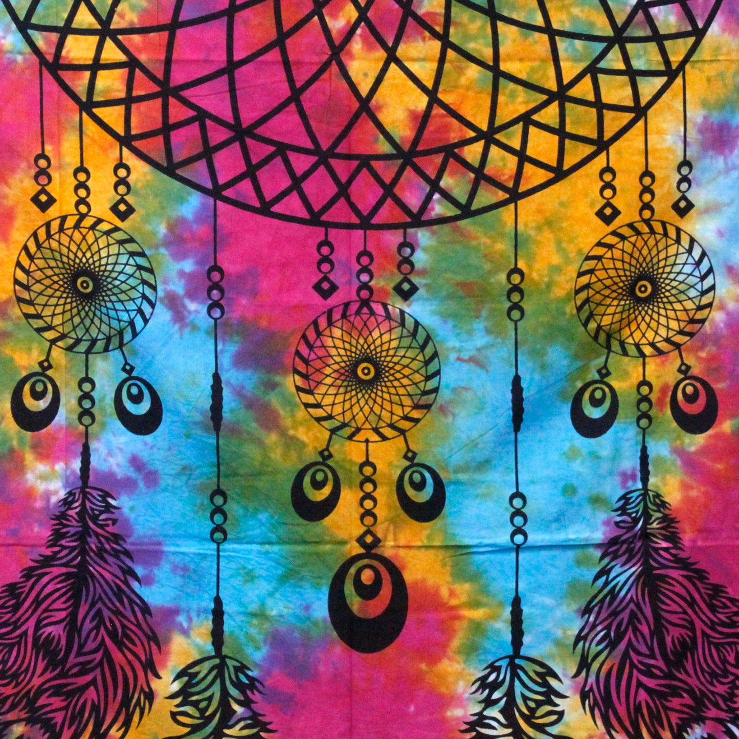 Double Cotton Bedspread + Wall Hanging – Dreamcatcher