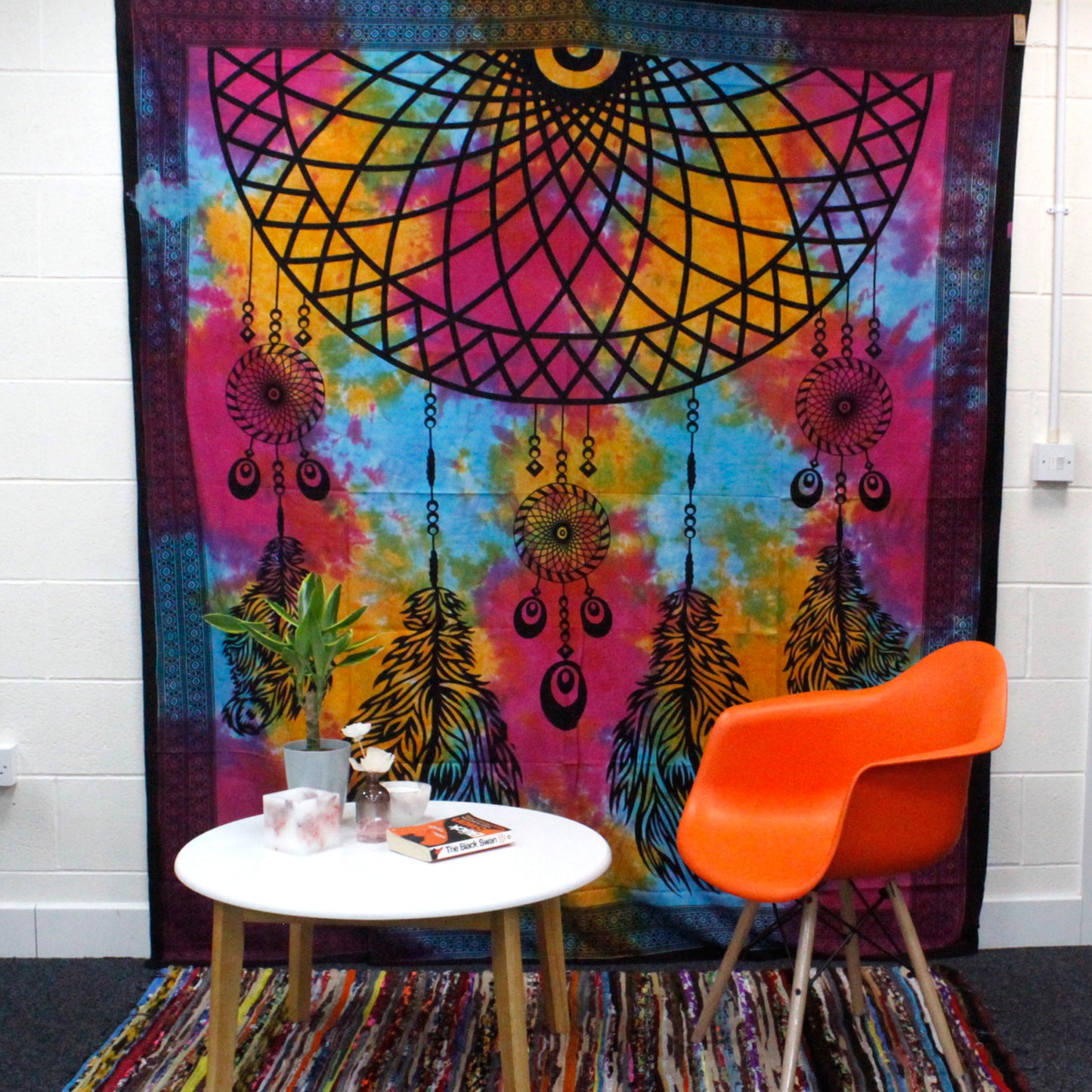 Double Cotton Bedspread + Wall Hanging – Dreamcatcher