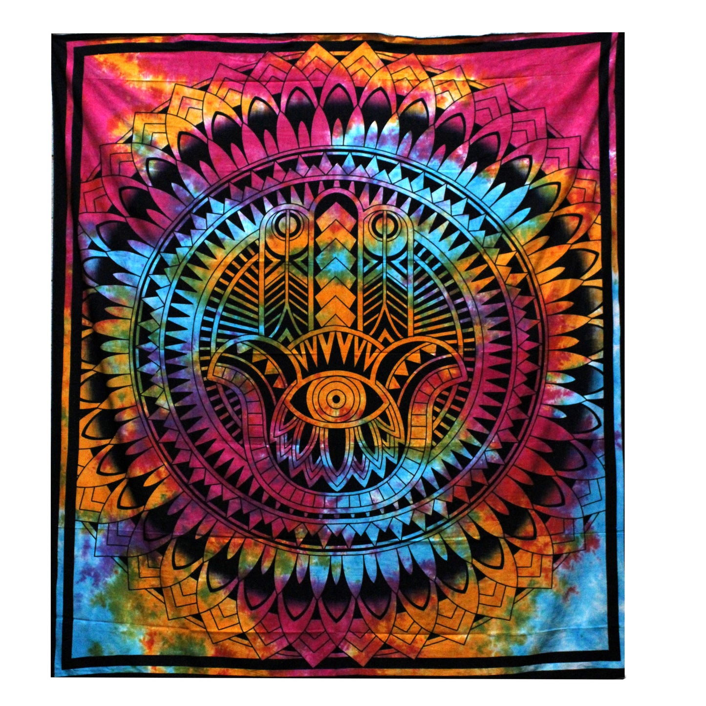 Double Cotton Bedspread + Wall Hanging – Hamsa