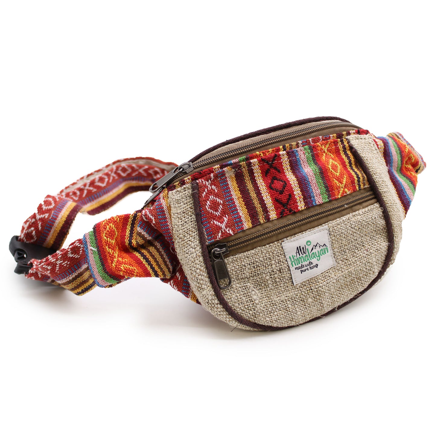 Hemp & Cotton Bum Bag – Mixed Boho Designs