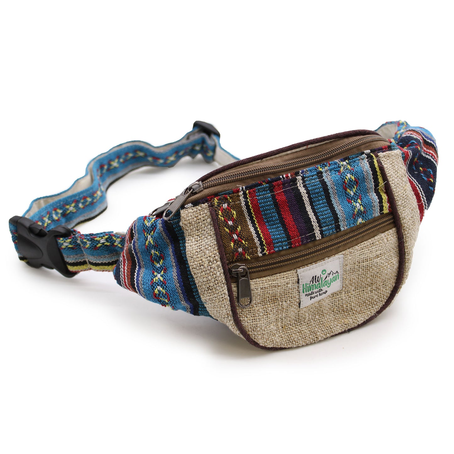 Hemp & Cotton Bum Bag – Mixed Boho Designs