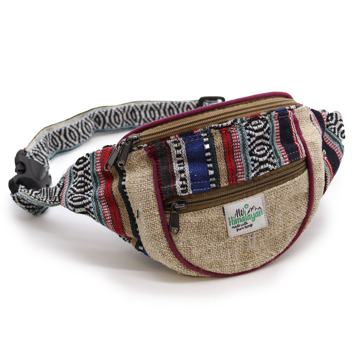 Hemp & Cotton Bum Bag – Mixed Boho Designs