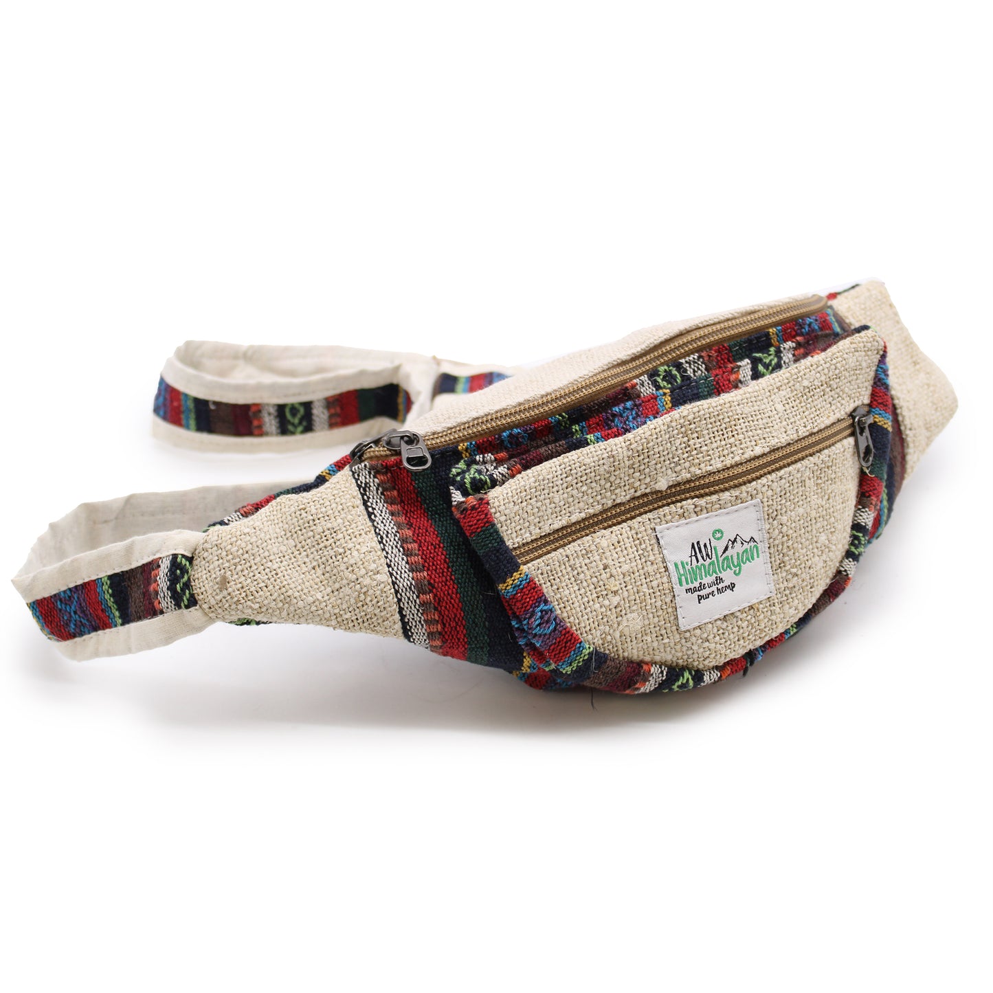 Handmade Hemp & Cotton Bum Bag - Mixed Designs