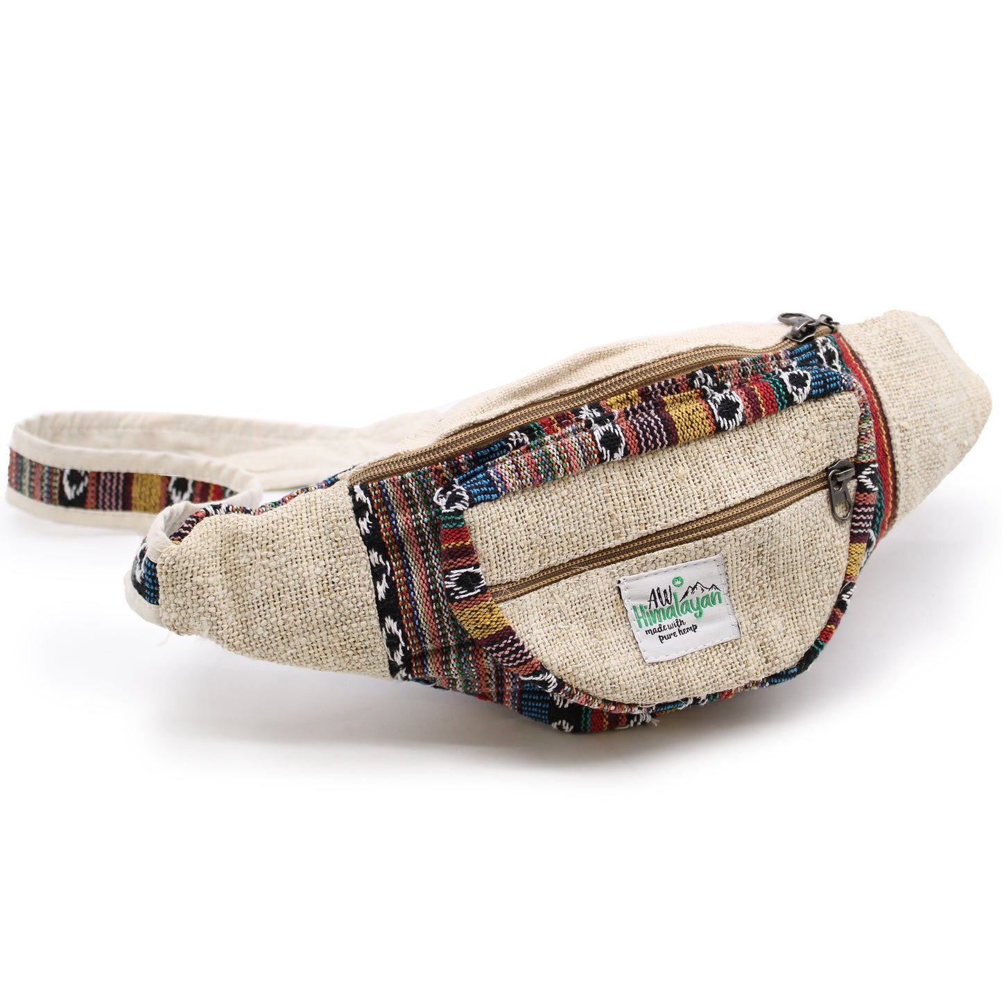 Handmade Hemp & Cotton Bum Bag - Mixed Designs
