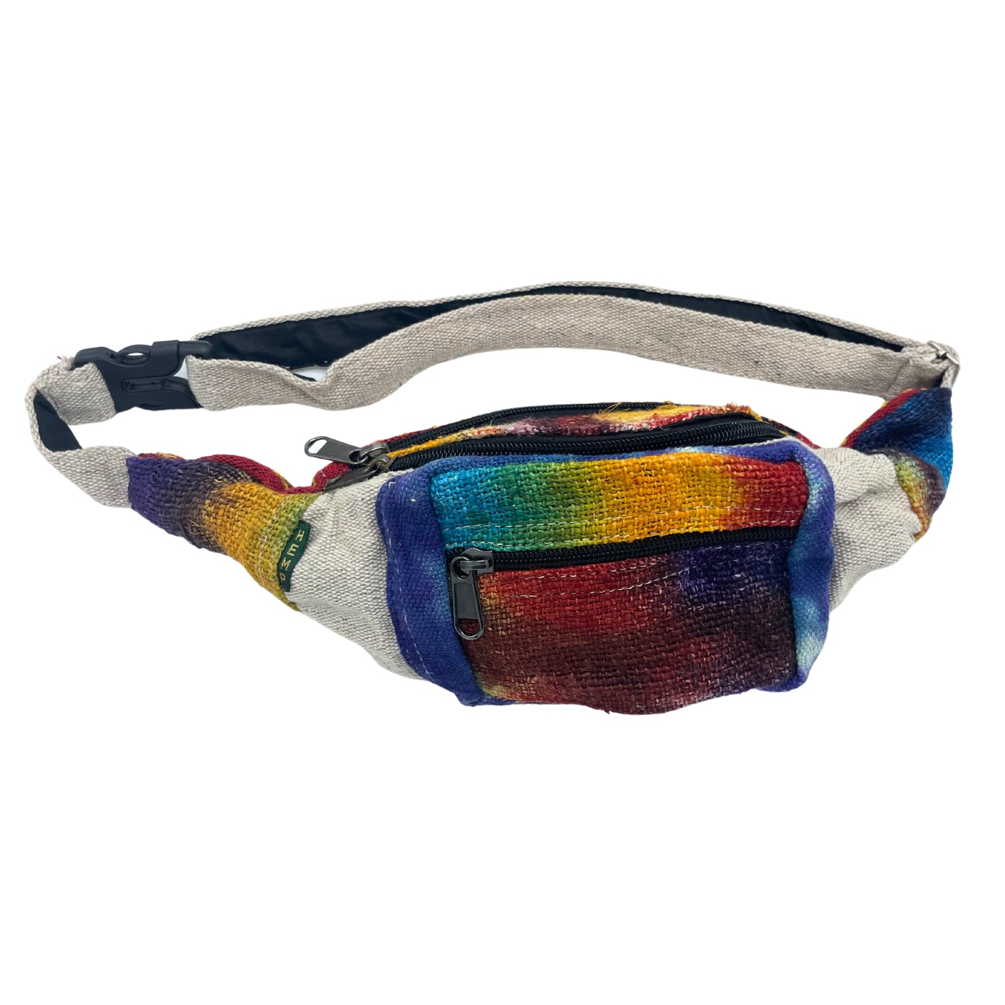 Handmade Hemp Tie-Dye Bum Bag