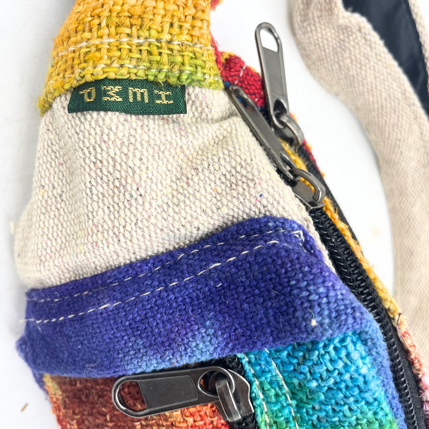 Handmade Hemp Tie-Dye Bum Bag