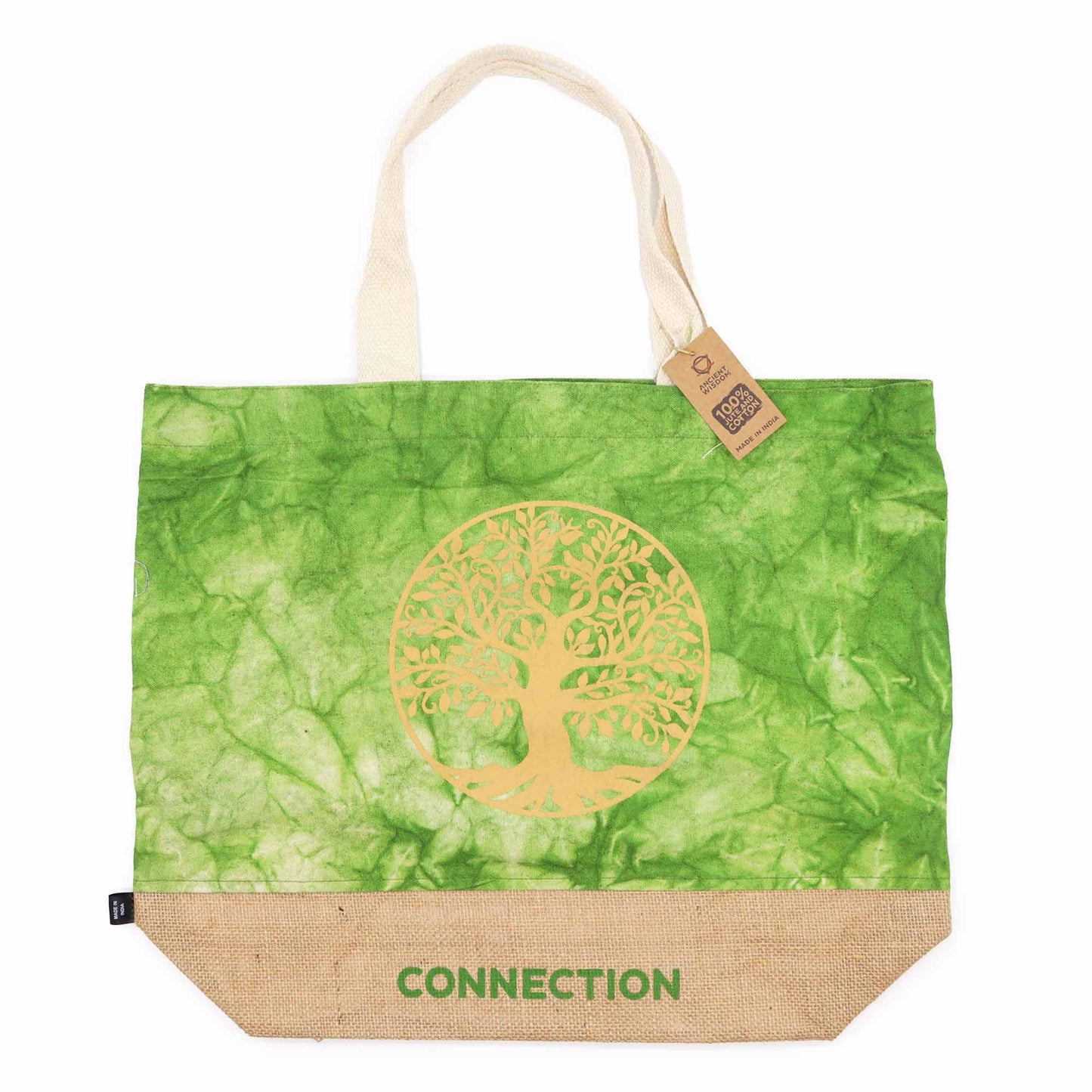 Green Stonewash - All Natural Bag - Tree Of Life (Connection)