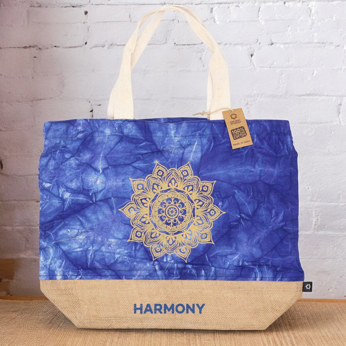 Blue Stonewash - All Natural Bag - Mandala (Harmony)
