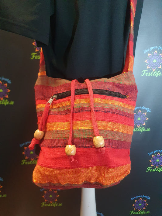 Sunset Reds Nepal Sling Bag