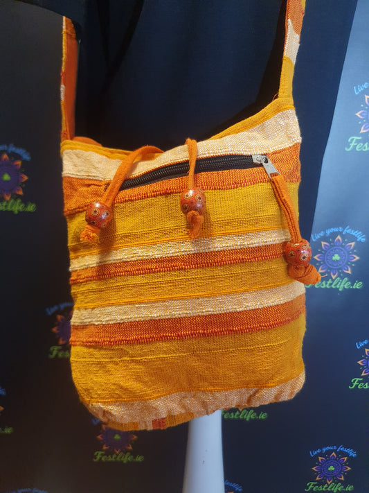 Sunrise Orange Nepal Sling Bag