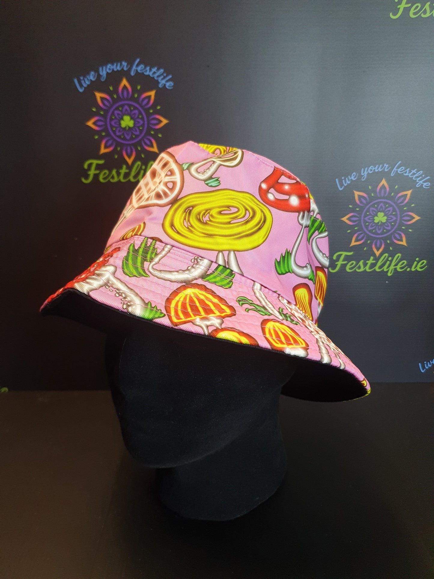 Reversible Mushroom Bucket Hat