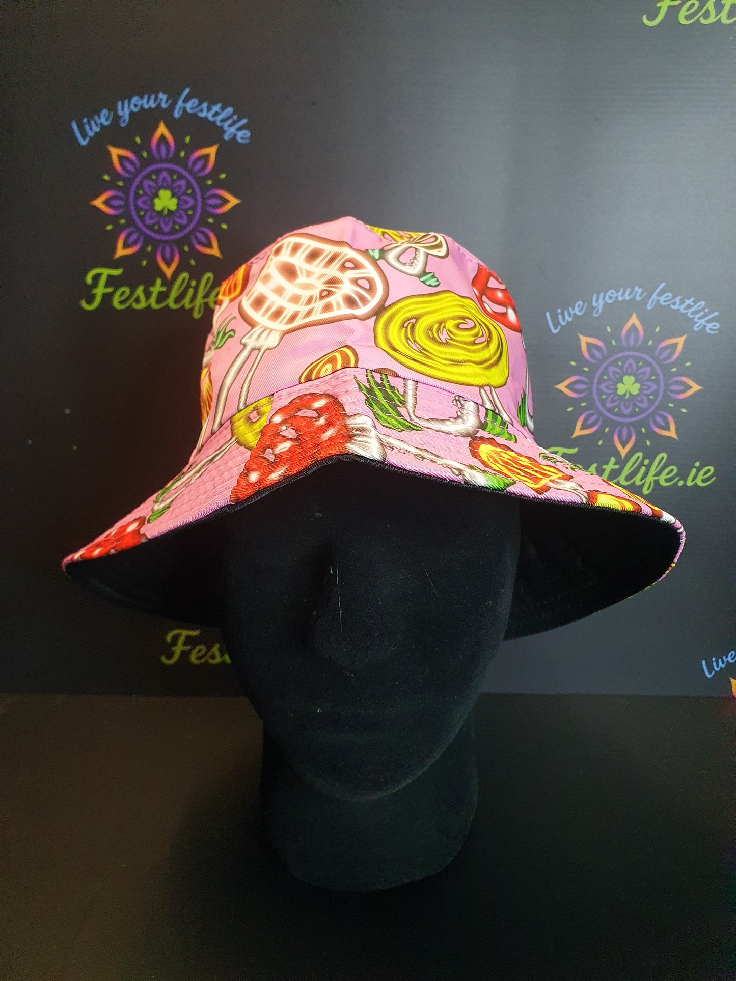 Reversible Mushroom Bucket Hat