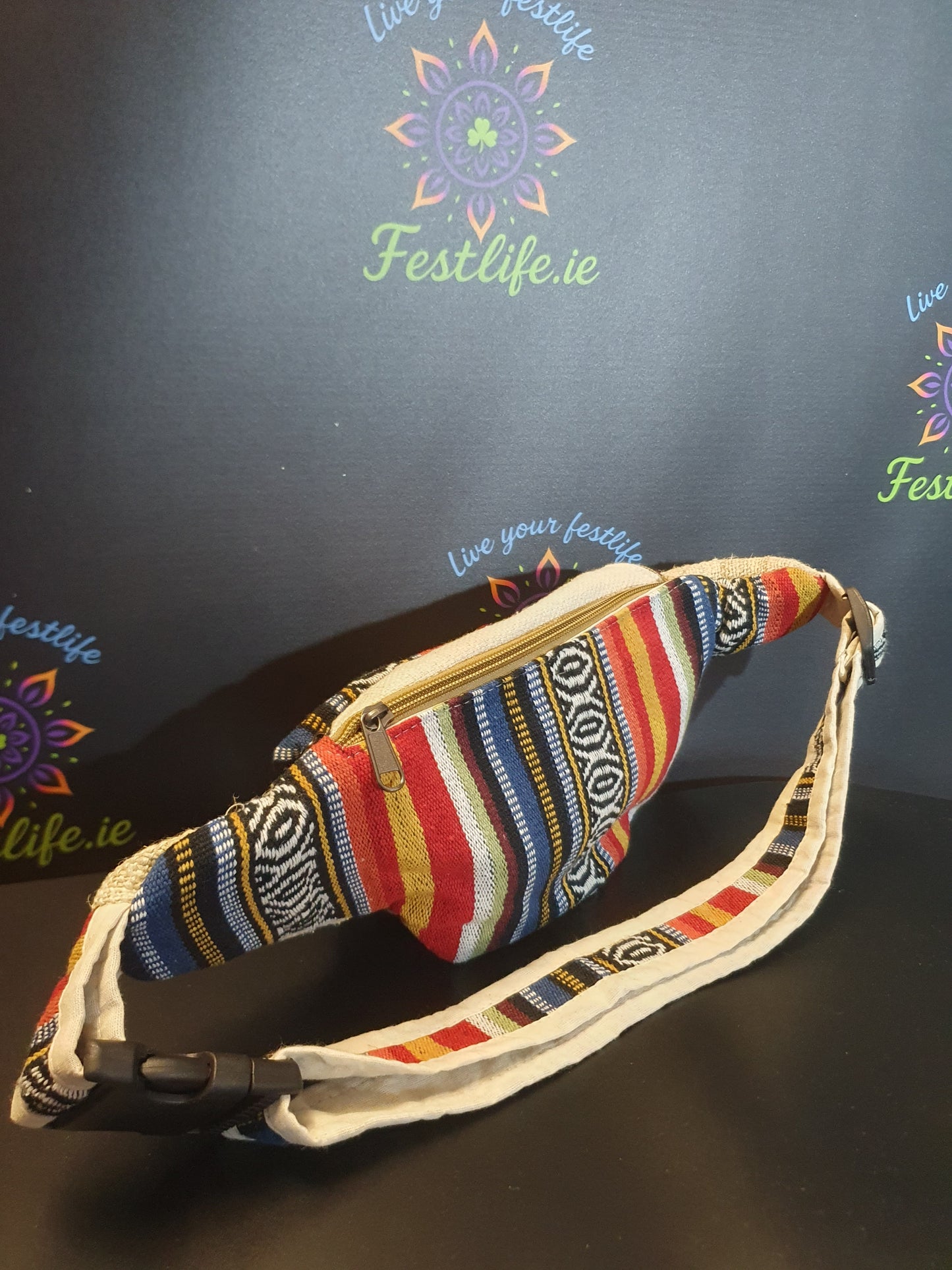 Handmade Hemp & Cotton Bum Bag - Mixed Designs