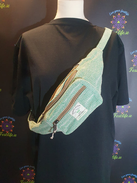 Handmade Hemp Bum Bag - Sage