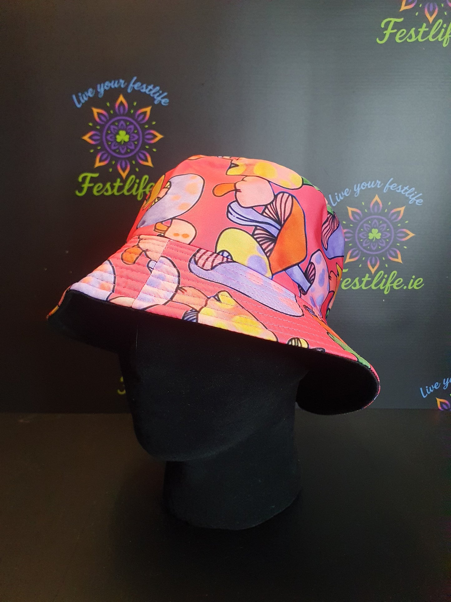 Reversible Mushroom Bucket Hat