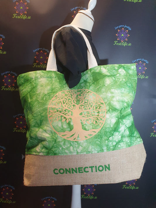 Green Stonewash - All Natural Bag - Tree Of Life (Connection)