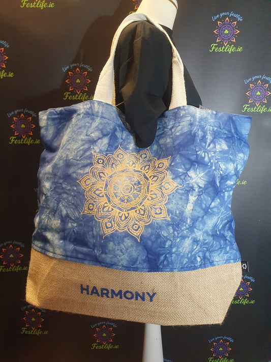 Blue Stonewash - All Natural Bag - Mandala (Harmony)