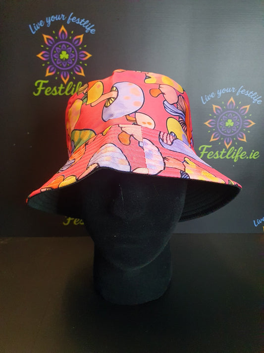 Reversible Mushroom Bucket Hat