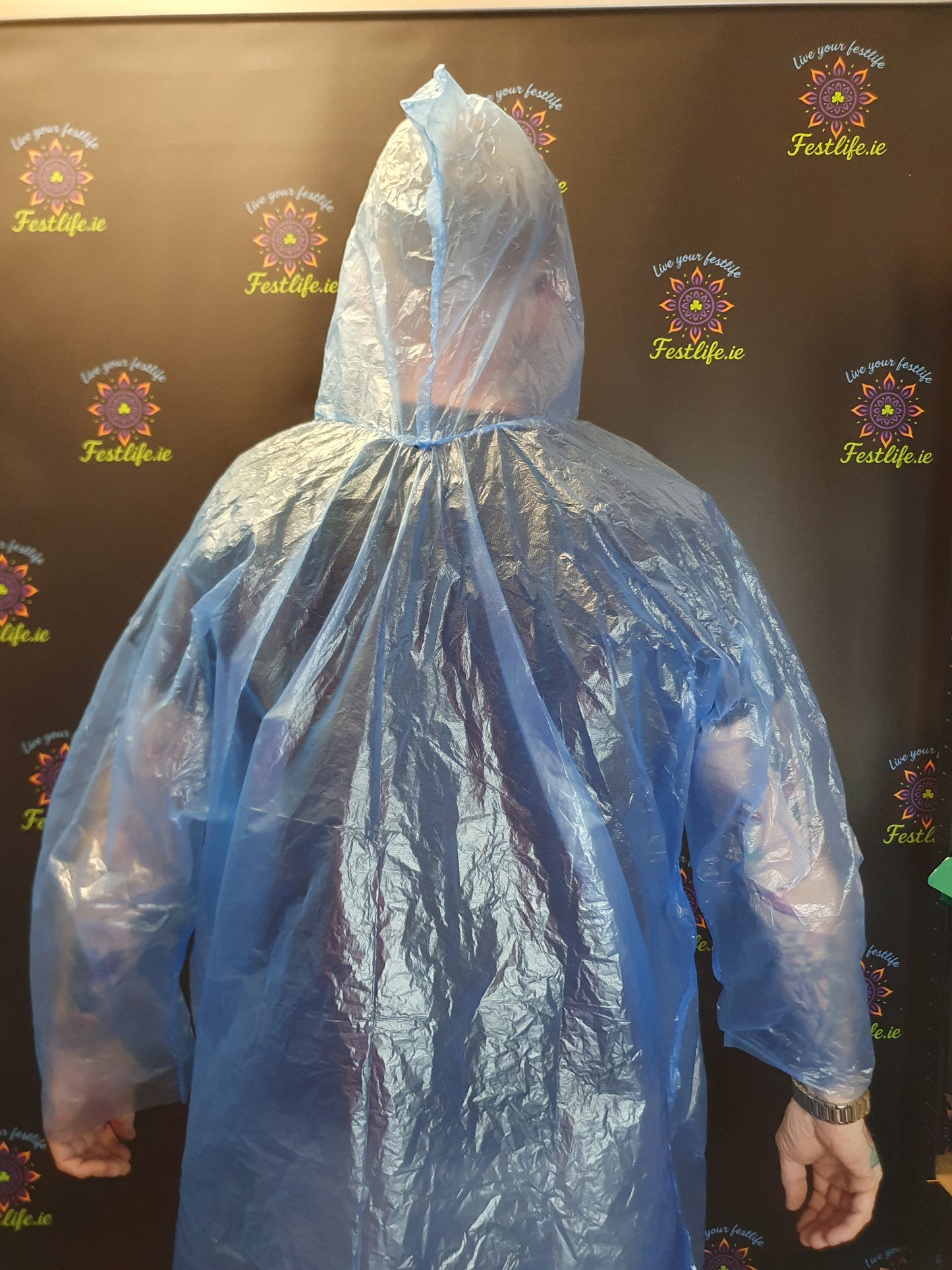 Disposable Festival Rain Poncho with Sleeves