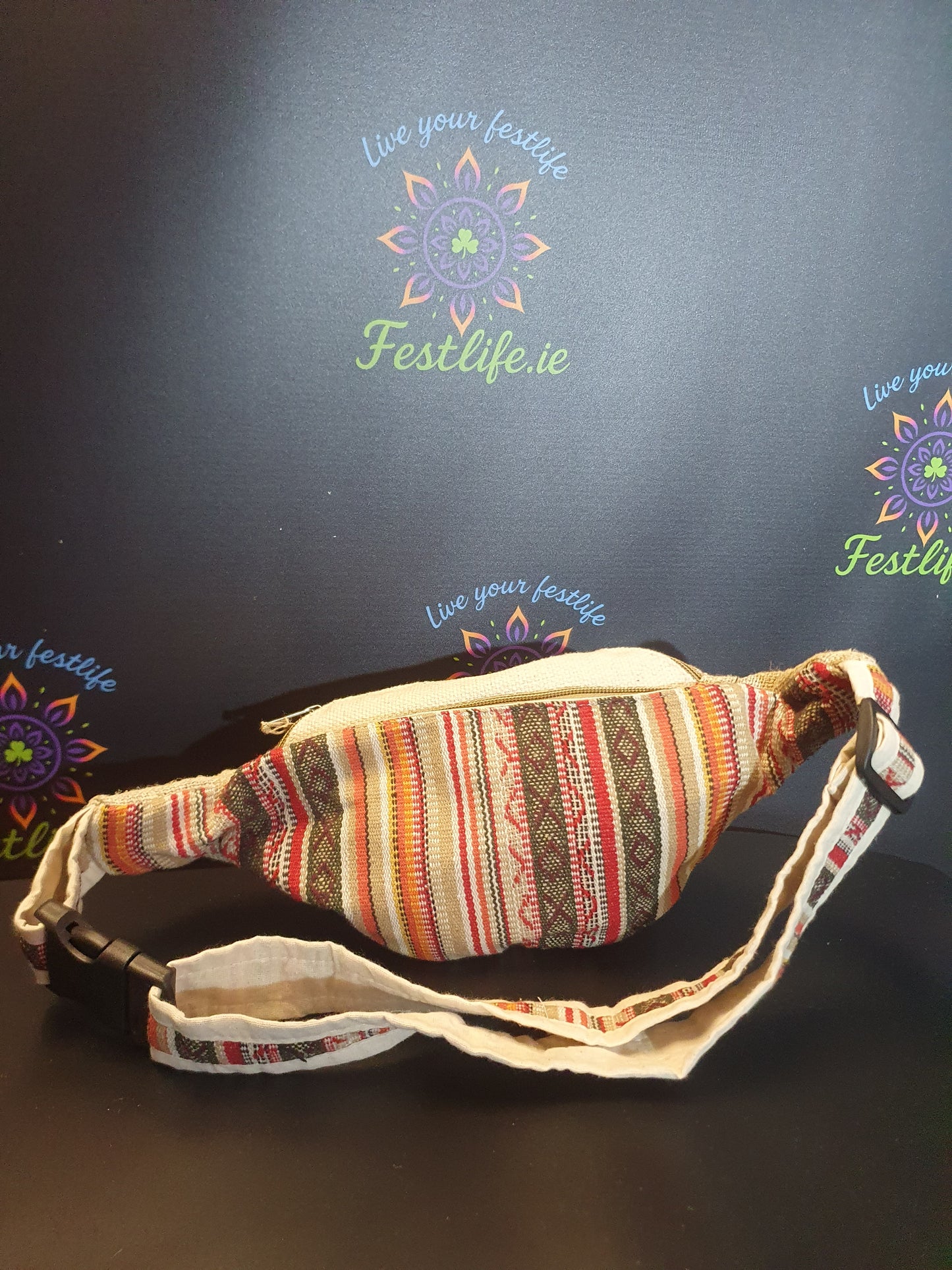 Handmade Hemp & Cotton Bum Bag - Mixed Designs