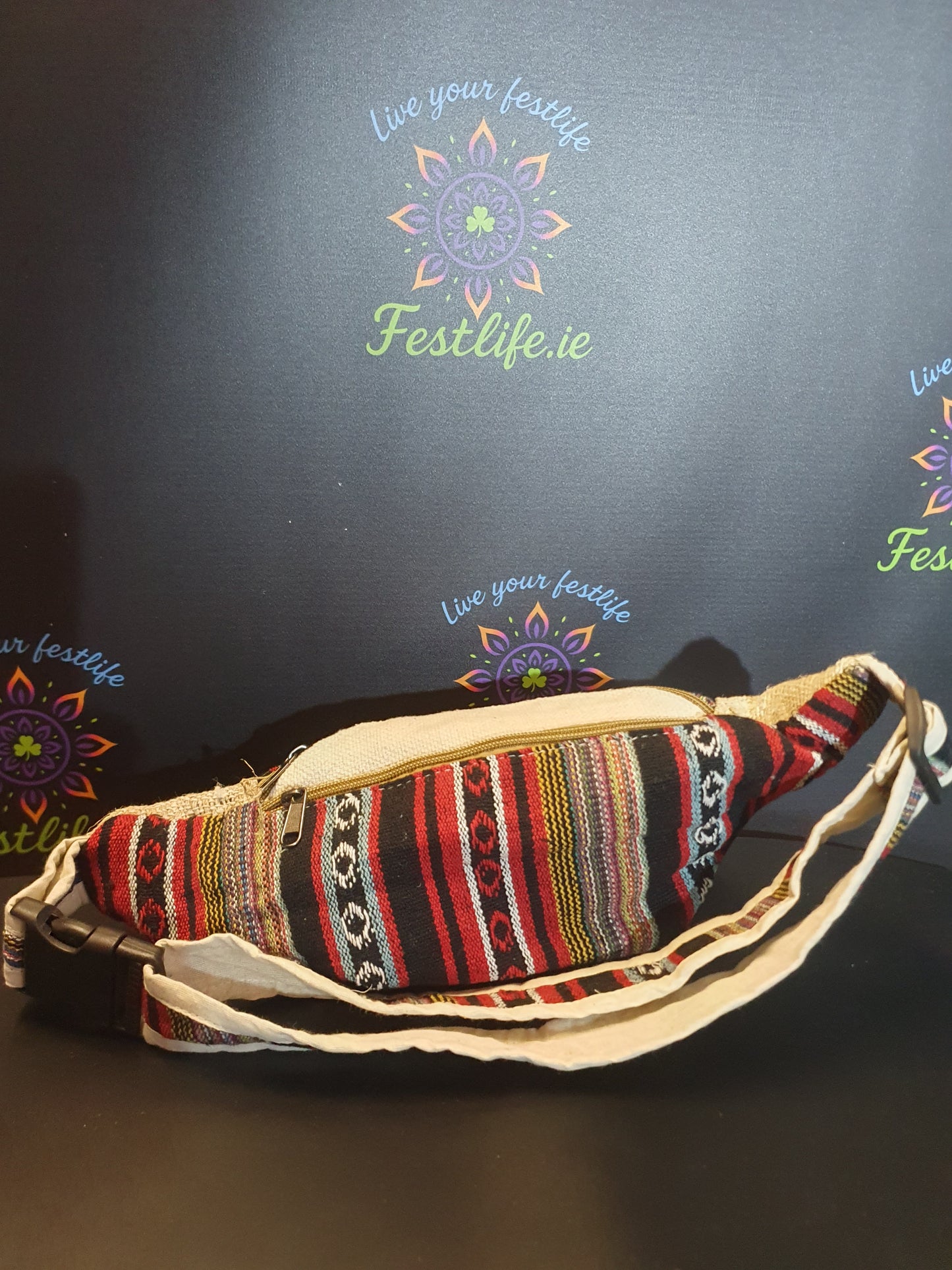 Handmade Hemp & Cotton Bum Bag - Mixed Designs