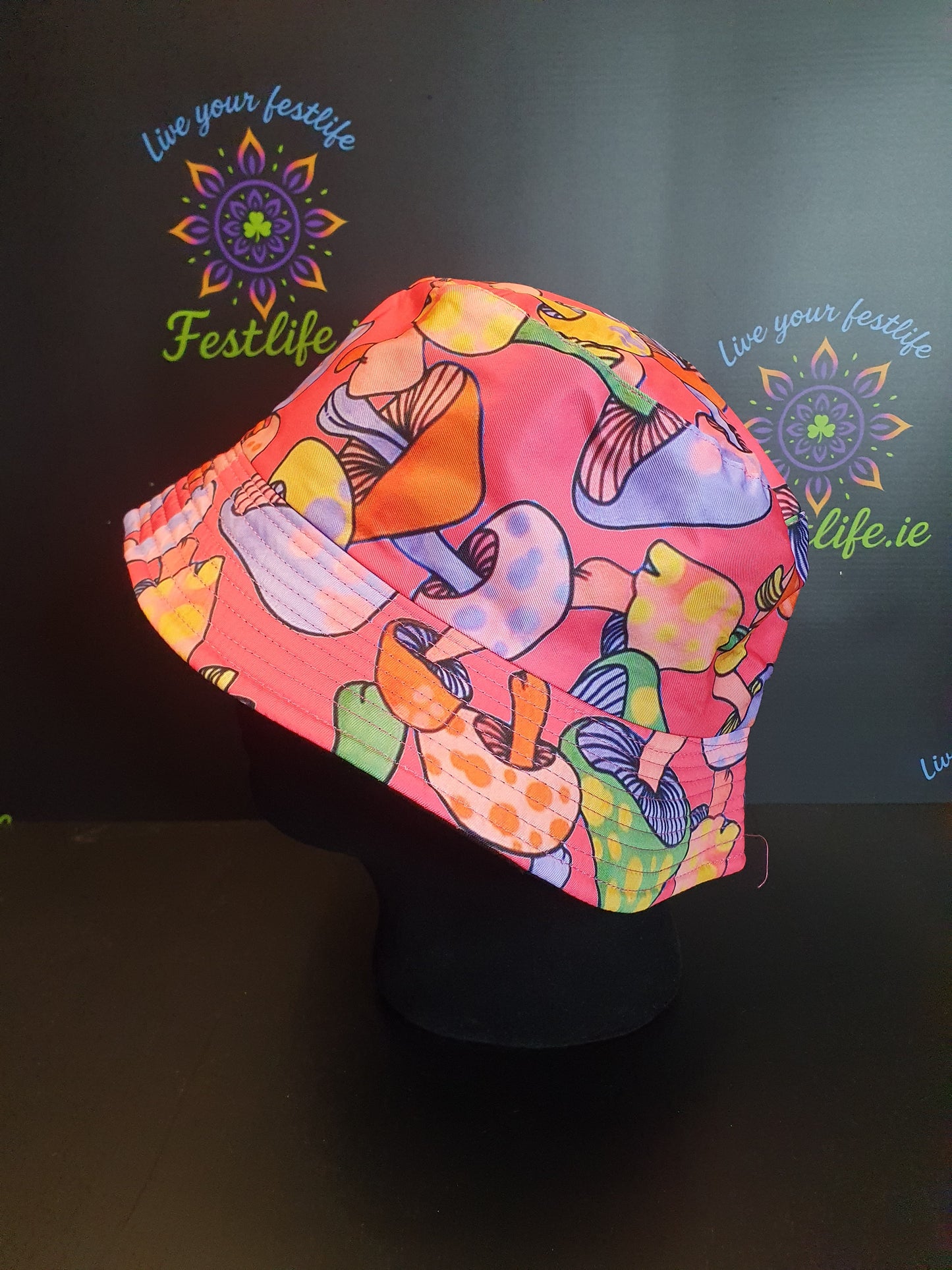 Reversible Mushroom Bucket Hat